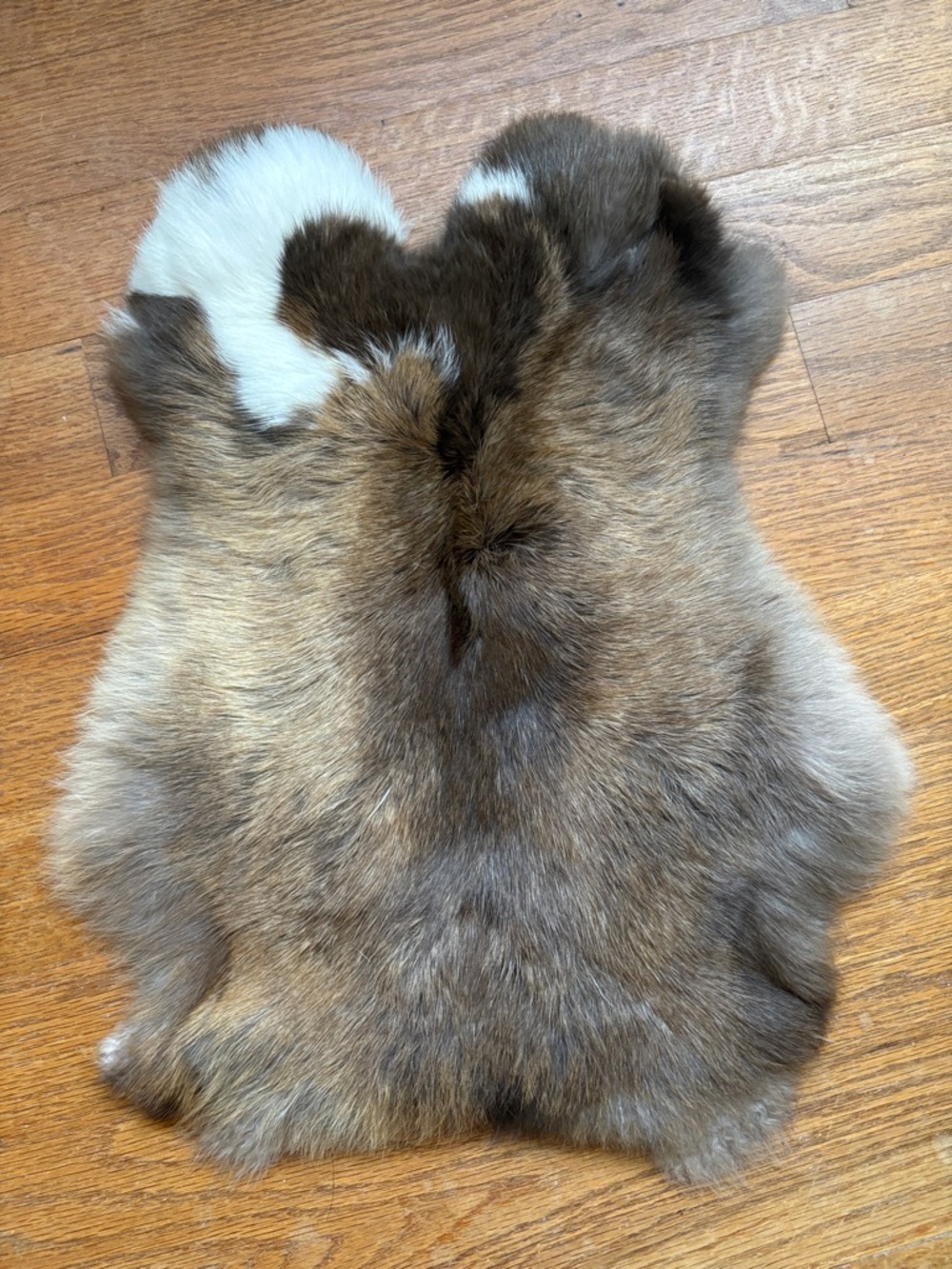0852 rabbit fur pelt DIY crafts